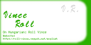vince roll business card